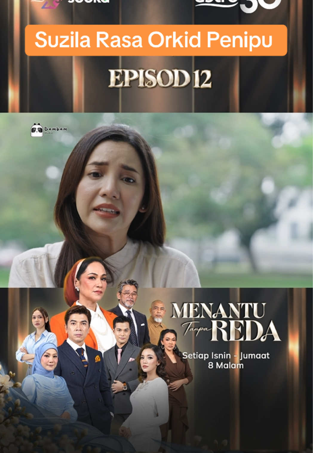 Macam betul kata Suzila tu.. Jom usha MENANTU TANPA REDA , Setiap Isnin - Jumaat, 8 malam di Astro Prima hanya dengan Astro X3 atau aplikasi sooka. Layari astro.com.my untuk info lanjut.  #MenantuTanpaReda #BamBamStudios #sooka 