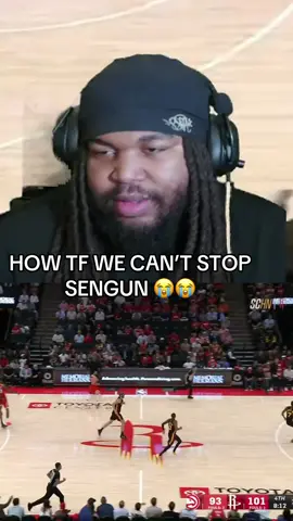 THE HAWKS CAN’T STOP SENGUN 😭 #fyp #viral #alperensengun #rockets #hawks 