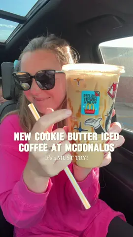 Have you heard that @McDonald’s has a NEW Cookie Butter Iced Coffee? 🍪🧈 I tried one this morning and it was delicious! You can also get it hot, as a latte, and in a frappe. If you get a large, you’ll also get a monopoly piece! @McDonaldsofSTL  #stl #stlouis #mcdonalds #icedcoffee #cookiebutter 