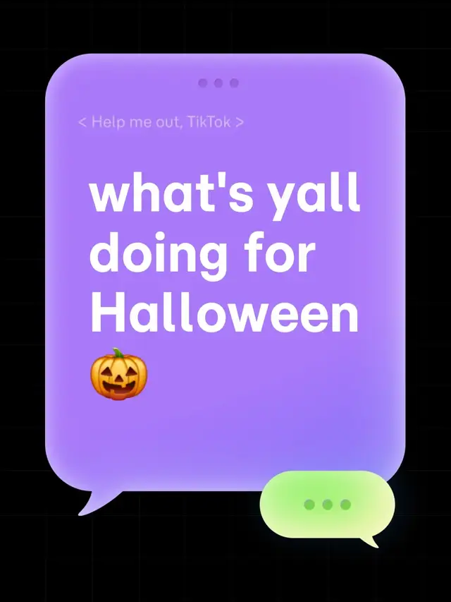 what's yall doing for Halloween 🎃