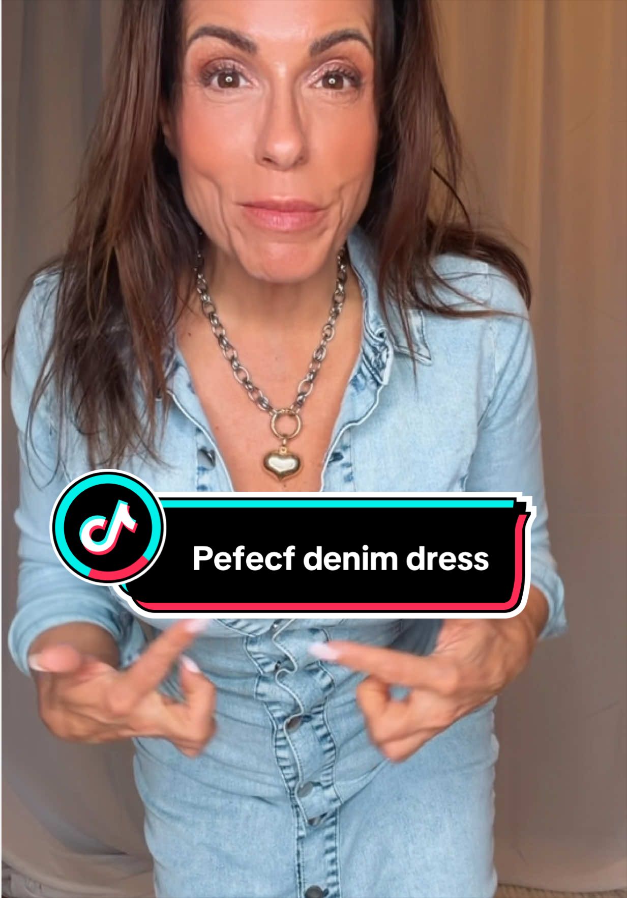 The ease of a dress with the classic look of denim! This soft, stretchy button-front style with long sleeves makes getting dressed for fall so simple. 👗🍂 #tiktokshopcreatorpicks #DFYF #BFCM #DenimDress #FallFashion @Fashion forefront  Affiliate link. I may earn a commission if you purchase through my link. I may have received this product as a free sample. Prices are subject to change. Individual results and experiences may vary. The content reflects my personal opinion and experience and is not medical advice. 💕