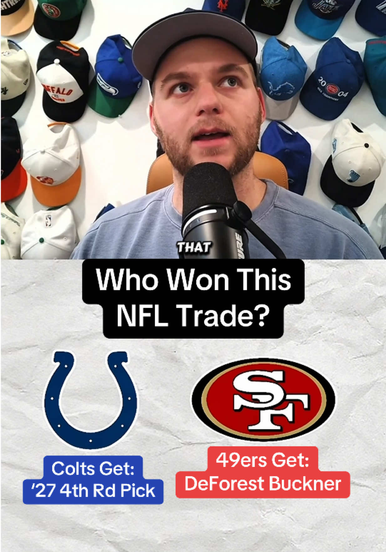 Replying to @adamgr033 who won this NFL trade between the Indianapolis Colts and the San Francisco 49ers for DeForest Buckner? #49ers #colts #nflnews #nfldraft #reaction 