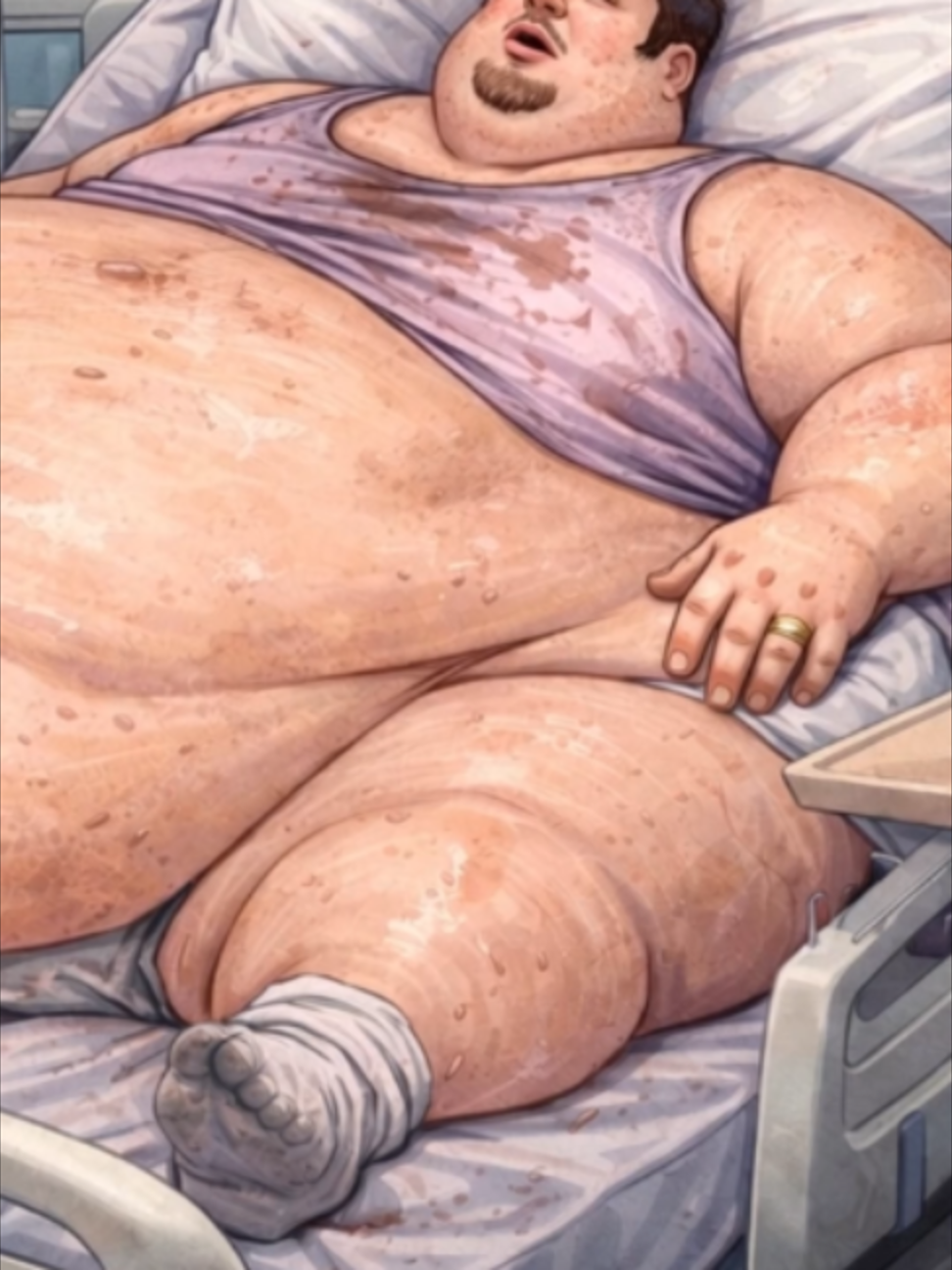 Bedbound Stud in Denial at 800lbs (gassy version)  Five months later, he’s 800 pounds, still stuck in the bariatric bed, and somehow just as cocky as ever. 😈 He blows off the diet, sneaks in fast food whenever he can, and keeps insisting he could lose the weight anytime he actually tried. Meanwhile, the pounds keep piling on and his once-athletic body gets bigger, softer, and more helpless by the week. 🔥 Full video on Patreon ;) #XWG #SSBHM #Superchub #BigBoyBarn #SuperchubSty #fatman #fat #gettingfat #BHM #chub#bara #weightgain #weightgainjourney #gainingweight #bigbelly #gordito #prisedepoids #gros #fatbelly #наборвеса #толстый #толстыйкот #гейнер #ganhodepeso #gemuk #penambahberatbadan #kiloalma #grasso #fett