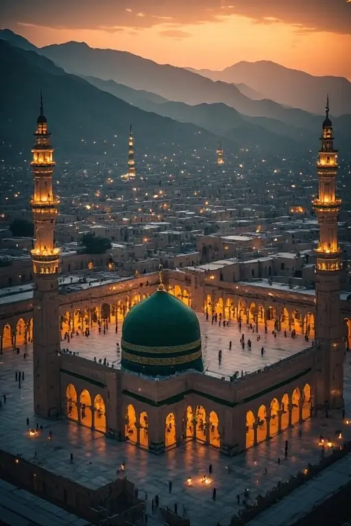 Medina (Munawara) is a very important holy city for Muslims. Here are the best places to visit: 🕌 Must-Visit Religious Sites: • Al-Masjid an-Nabawi: The Prophet's Mosque ﷺ – the heart of Medina (including Rawdah, the Prophet's tomb ﷺ). • Rawdah ash-Sharifah: One of the most blessed places (reservation via the Nusuk application). • Masjid Quba: The first mosque in Islam – praying here gives the reward of an 'Umrah. • Masjid al-Qiblatayn: Mosque of the Two Qiblas (where the prayer direction changed). • Masjid al-Jumu'ah: Site of the Prophet's ﷺ first Friday prayer. 🏔️ Historical Sites: • Jabal Uhud: Mountain of the Battle of Uhud and resting place of the martyrs. • Al-Baqi' Cemetery: Many of the Prophet's ﷺ companions are buried here. • The Seven Mosques (Masajid Sab'a): Sites related to the Battle of the Trench (Khandaq). 🛍️ Other Places: • Medina Date Market: To buy Ajwa and other dates. • Medina Museum: To better understand the city's Islamic history. If you wish, I can also suggest a 1, 2, or 3-day visit program in Medina. Want to capture the awe of Masjid Al Nabawi in your next video? Here's how to film it right: ✨ Focus on the tranquil, grand feeling of the Prophet's Mosque. Keep your shots smooth and focused. 🎥 Viral clips use slow pans over the architecture and lighting to show reverence and draw viewers in instantly. 🕌 Film close-ups of the beautiful arches or green domes, using soft, uplifting background music for mood. 🌟 Show a wide, clear view of the main prayer hall—that moment of quiet beauty is the peak! What's your favorite part of this holy place?