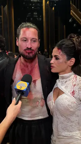 Val Chmerkovskiy and Jenna Dewan on the slight wardrobe malfunction during their 