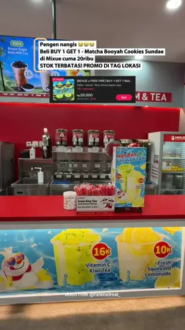 Rugi banget kalo beli di Mixue tapi gak pakai voucher TikTok!!😭😅 Caranya : 1. Klik tag lokasi yang ada di video ini 2. Pilih produk yang ingin dibeli 3. Pilih metode pembayaran yang sesuai 4. Bayar deh! 5. Tukarkan voucher ke kasir Buruan serbu promonya sekarang juga! Voucher dapat di tukar diseluruh outlet Mixue!! #DiningGOViral #Mixue  