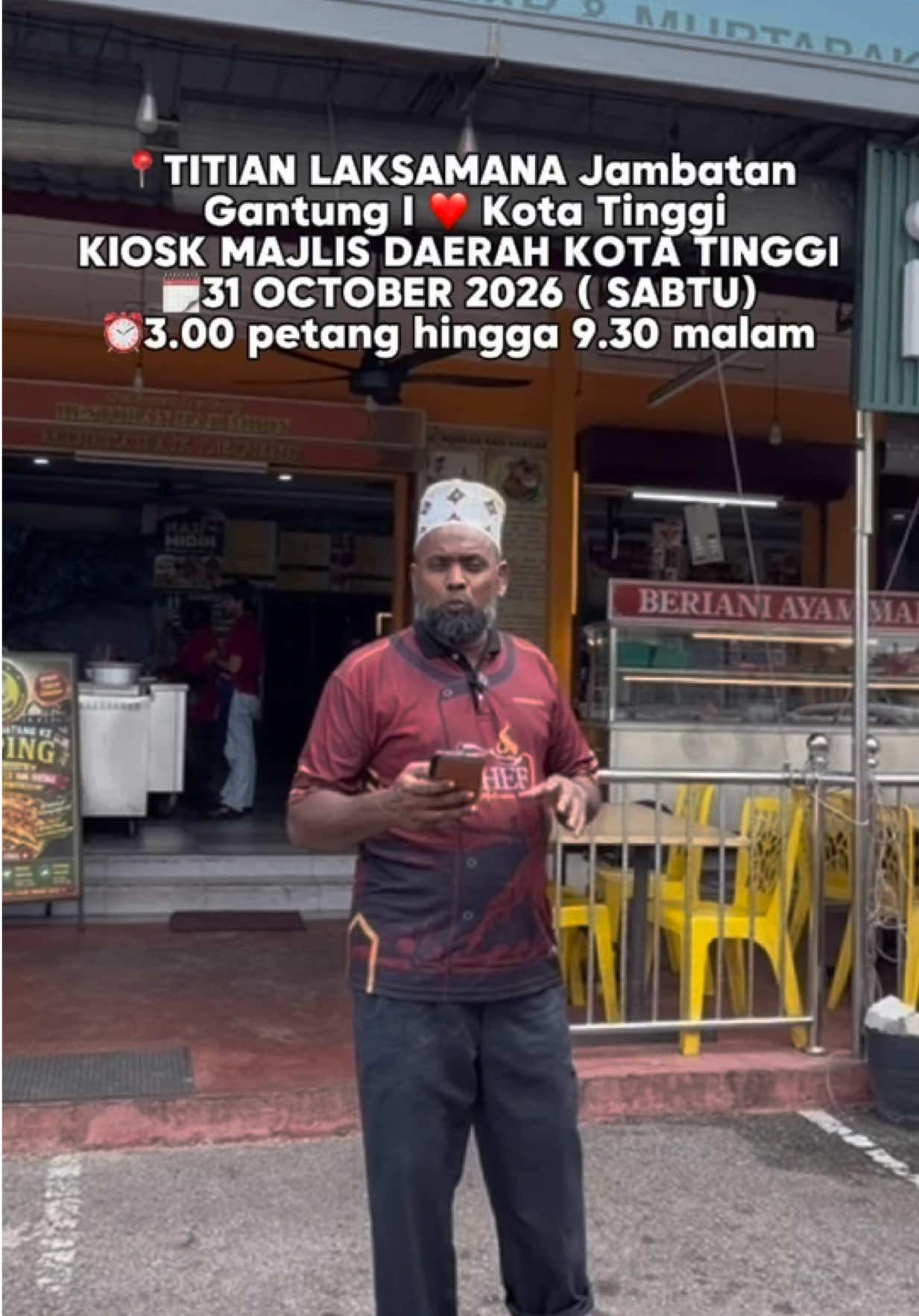 Warga Johor mamu datang lagi. Kali ini di Kota Tinggi, Johor. Jumpa org Kota Tinggi Sabtu ini. Doakan mamu dan team selamat sampai. Detail ad di video. #fyp #johor #kotatinggi #fyppppppppppppppppp #hajimidinmurtabaktaiping @Maznah Meera @Murtabak Famous Legend Taiping 