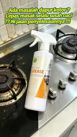 DAPUR BERMINYAK & BERKERAK? Lap dengan Kitchen rease Remover ni, dapur nampak bersih semula!  Nak dapur bersih,  & kesan kotoran mudah dibersihkan? Jom jadikan kerja mengemas dapur lebih mudah! Jangan tunggu sampai kotoran makin degil! 🛒 Nak dapur nampak bersih macam baru? Dapatkan sekarang! #kitchencleaning  #pencucidapur  #tipsdapur  #CleaningHacks  #barangrumahviral 