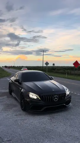 Middle of nowhere Florida views 🌅 #mercedes #c63samg #amg #trending #fypシ 