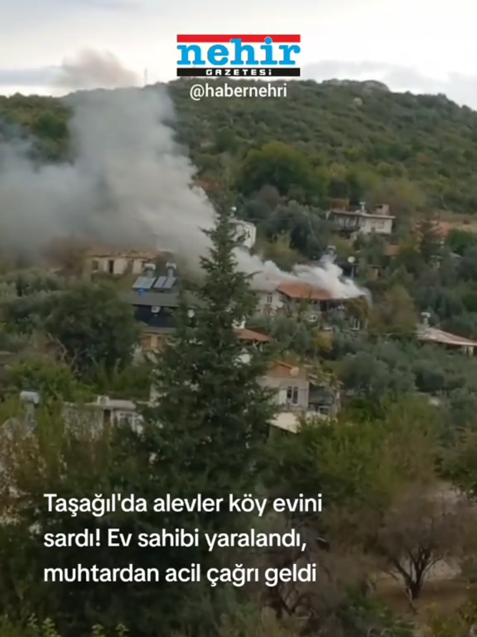 Taşağıl Mahallesi'nde evdeki ocağın bir anda parlamasıyla başlayan yangın kâgir köy evini tamamen küle döndürdü. Vücudunda yanıklar oluşan ev sahibi Kerim Aydilek hastaneye kaldırıldı. Yangın anında yavru köpeğin korkuyla saklandığı anlar duygusal anlar yaşatırken, Taşağıl Muhtarı Ali Aksoy mahallelerine acilen itfaiye istasyonu kurulması gerektiğini vurguladı. Takipte kalın! #kesfet #manavgat #tasagil #yangin #sondakika