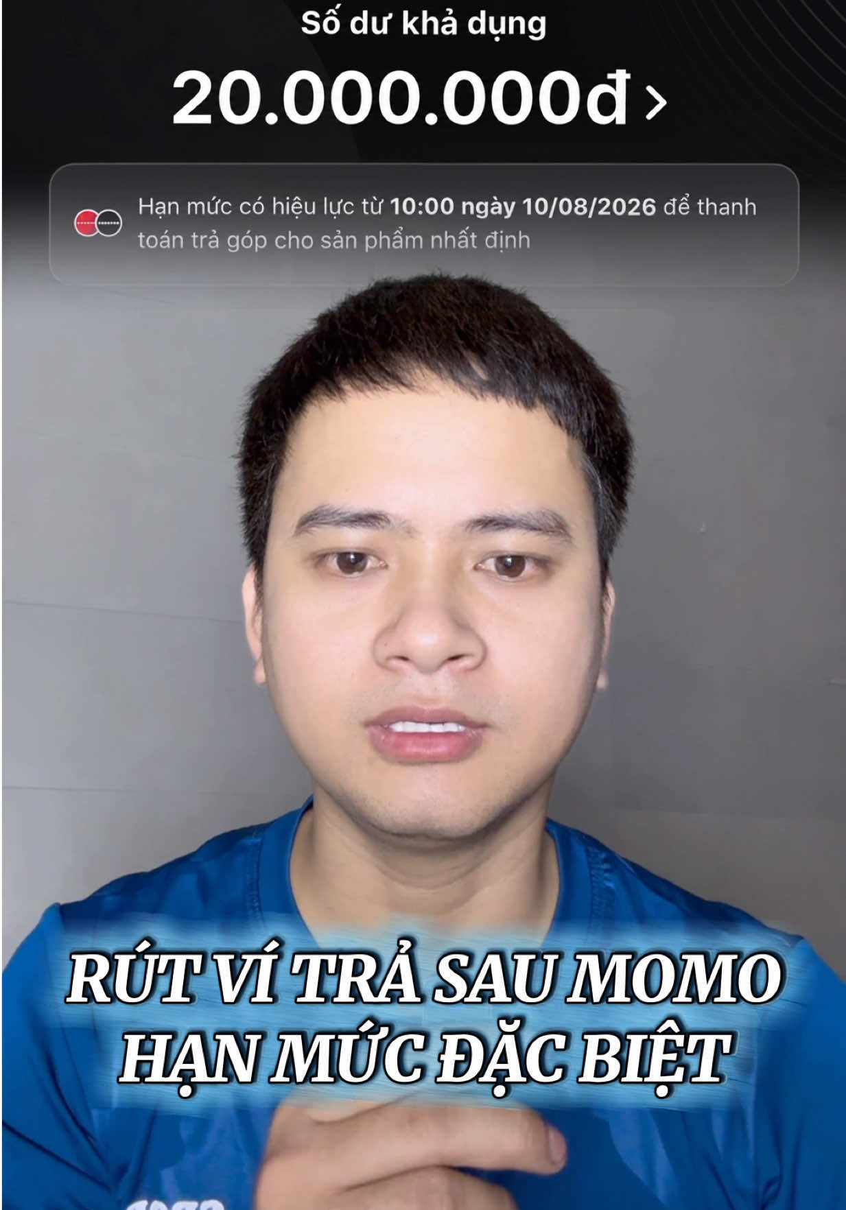 Ví trả sau momo hạn mức đặc biệt  #xuhuong #trending #viraltiktok #momo #rutvitrasau 