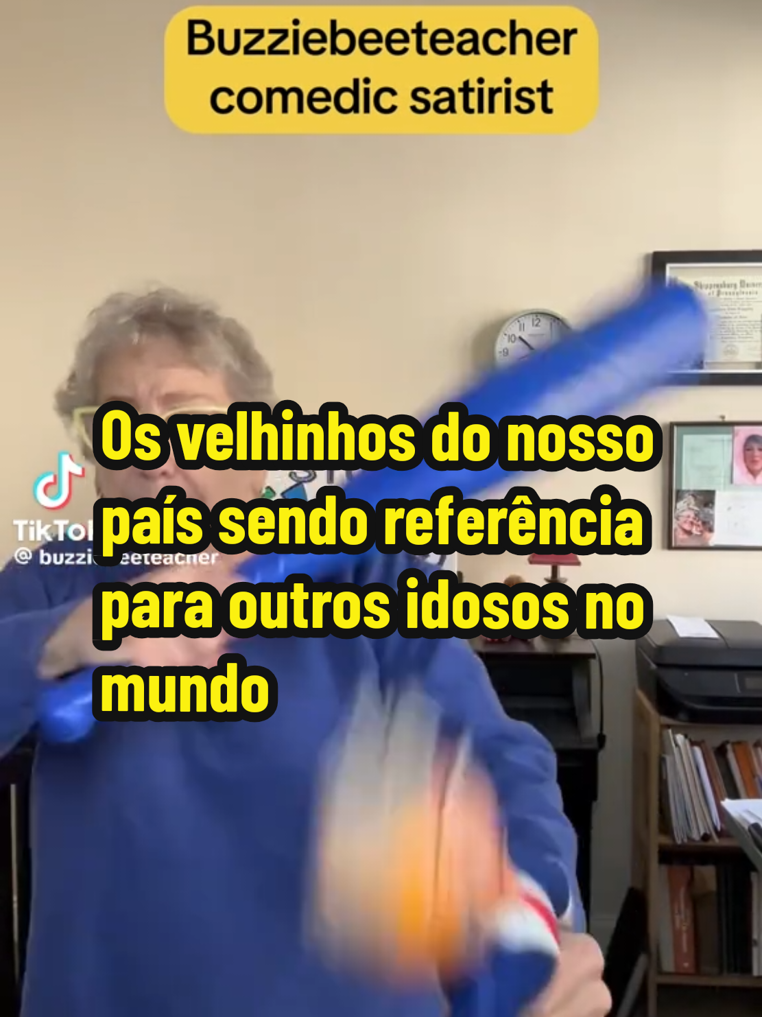Os idosos do nosso Brasil sendo exaltados como exemplo de cidadania e inspirando outros no mundo todo . 