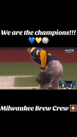 I feel bad for the Rays… 😕 But I’m so excited for Milwaukee!! 🤗📣🎉🥳🎊🍻#milwaukee #worldserieschamps #brewerfan #brewcrew #2026champions 