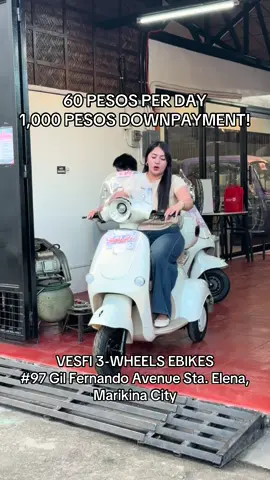 60 PESOS PER DAY 1,000 PESOS DOWNPAYMENT! Sugod na sa ating bodega! #97 Gil Fernando Avenue Sta. Elena, Marikina City #EbikesQueenMamElla #KEILASPINAKAMALAKAS
