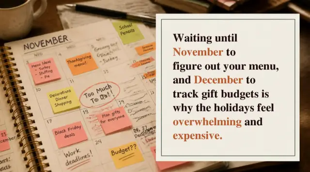 Your blueprint to a stress-free Thanksgiving. 🍂🍽️ Stop trying to keep the cooking times, grocery items, and dietary restrictions in your head. This 4-page digital planner does all the heavy lifting for you so you can actually enjoy your guests. 🔗 Snag the printables at the link in my bio! #ThanksgivingDinner #HolidayPrep #Thanksgiving2026 #PrintablePlanner