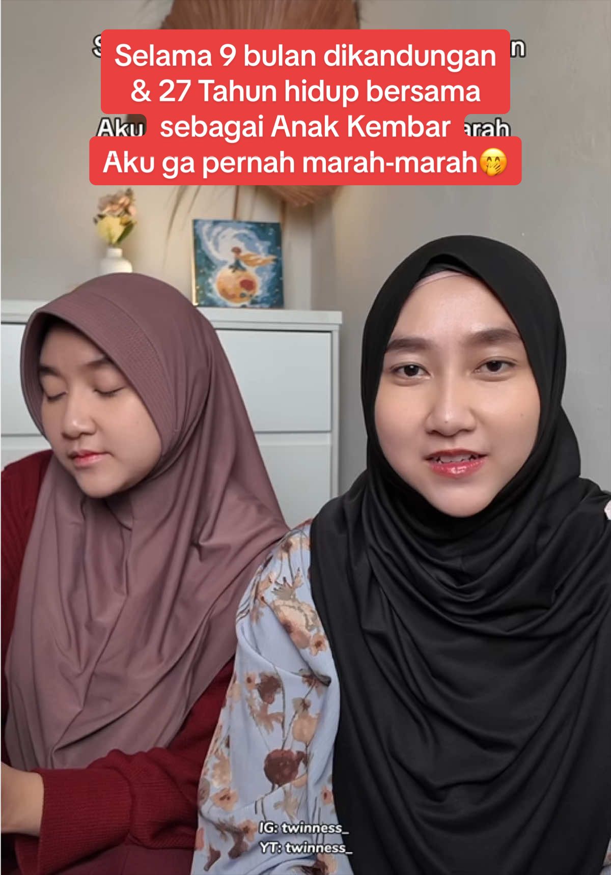 Kok kaget emang nyata nya gitu kan 👀🤭 #twinness_ #kerandomankembaran #kerandomantwinness 