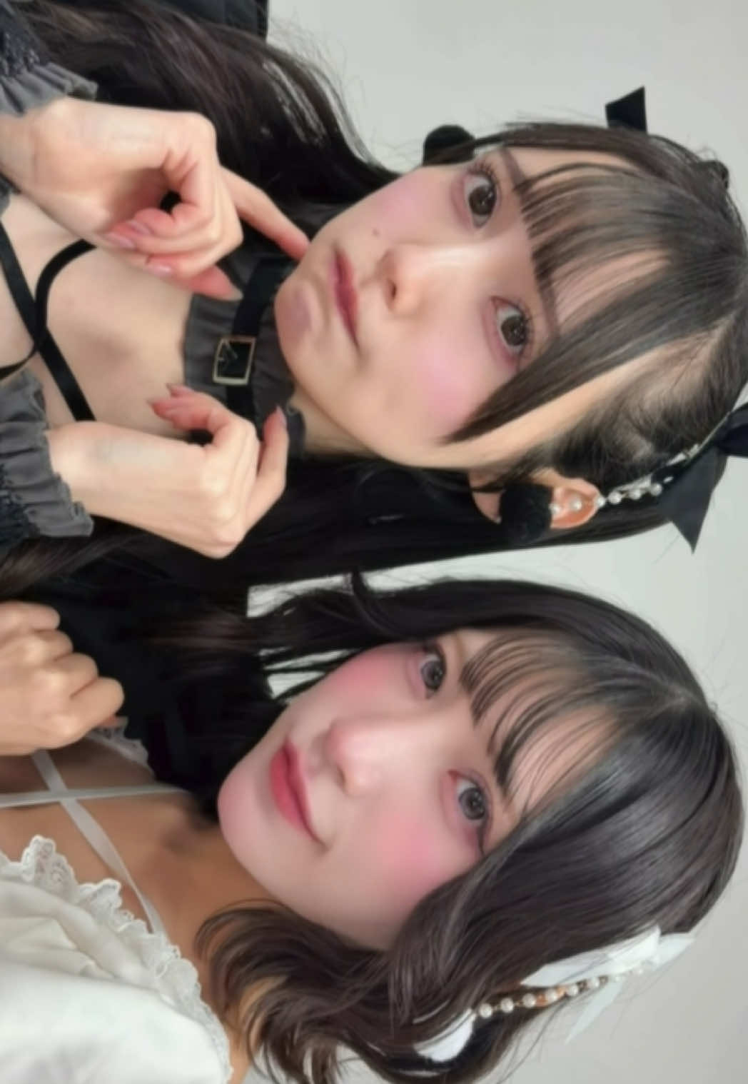 天使と悪魔🤍🖤 @星島ゆい  #バチュン #ハロウィン 