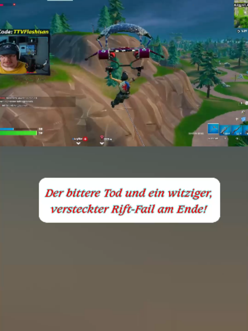 Der bittere Tod und ein witziger, versteckter Rift-Fail am Ende! #fortnitefail  #lost  #fail  #gamingende  #lustig