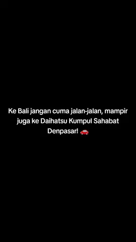 Warga Bali wajib tahu nih! 👀 Ada keseruan di Daihatsu Kumpul Sahabat Denpasar. Yuk, ikut meramaikan keseruannya bareng sahabat dan keluarga! Karena bareng Daihatsu, Semua Jadi Mudah ❤️ #DaihatsuSahabatku #DaihatsuKumpulSahabatDenpasar #SemuaJadiMudah
