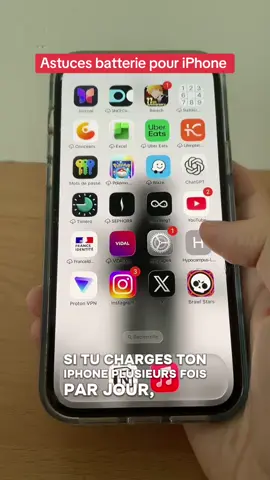 Sauve la batterie de ton iPhone !  #iphonetips #astuce #batterie #iphone 