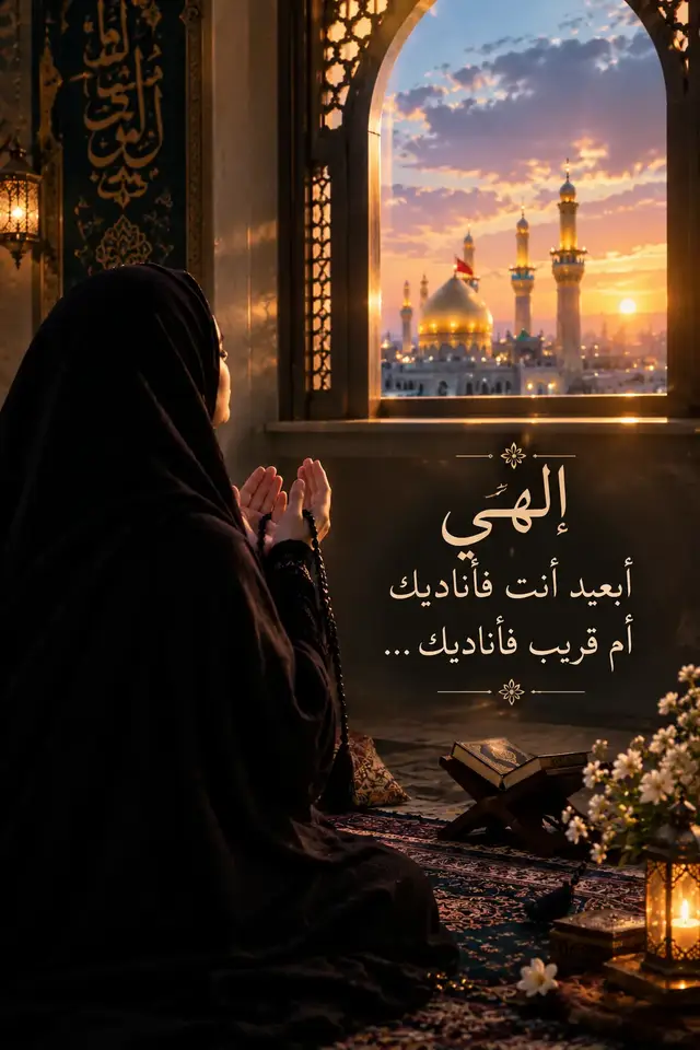 إلهي أبعيد أنت فأناديك أم قريب فأناديك ... في ليلة الجمعة، همساتٌ لا يسمعها إلا الله، وأمنياتٌ تسكن القلب، ودعواتٌ نرفعها إلى السماء، يقينًا بأنّ ربّنا أرحم من أن يردّ قلبًا لجأ إليه. 🤲🏻🖤 اللهم صلِّ على محمد وآل محمد 🌿 #الهي #ربي 