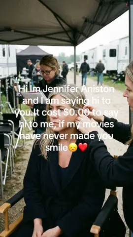 Hi Im Jennifer Aniston and I am saying hi to you.It cost $0.00 to say hi to me, if my movies have never made you smile❤️😞#jenniferaniston #jenniferanistonedit 