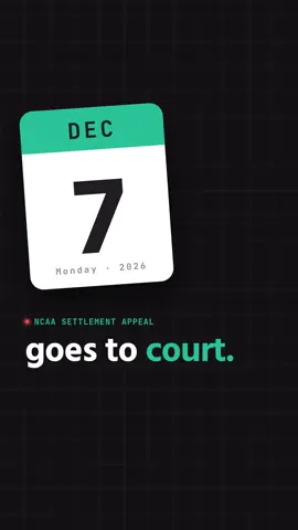The NCAA settlement appeal hearing is Dec 7 ⚖️ 3 ways it could hit your claim, and why waiting might cost you. Get your updated offer via link in bio 💸 #NCAASettlement #HousevNCAA #NCAA #FormerAthlete #Xclaim