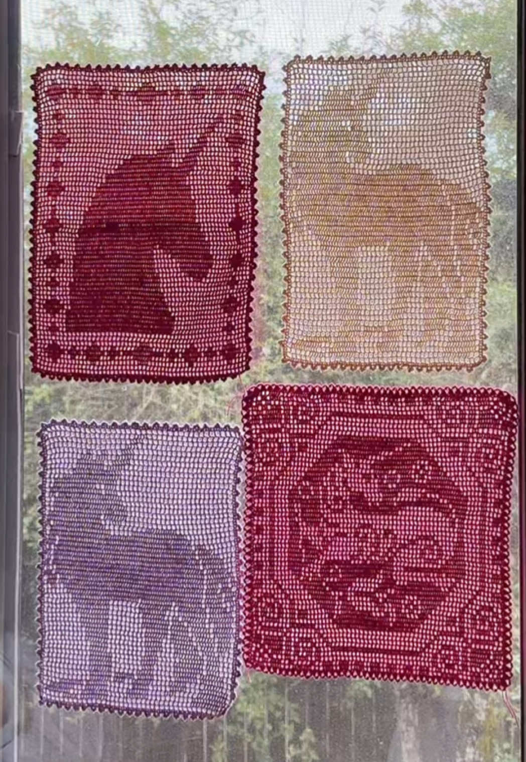 love a unicorn filet crochet piece 🦄  #filetcrochet #crochet #unicorn #fyp #etsy 