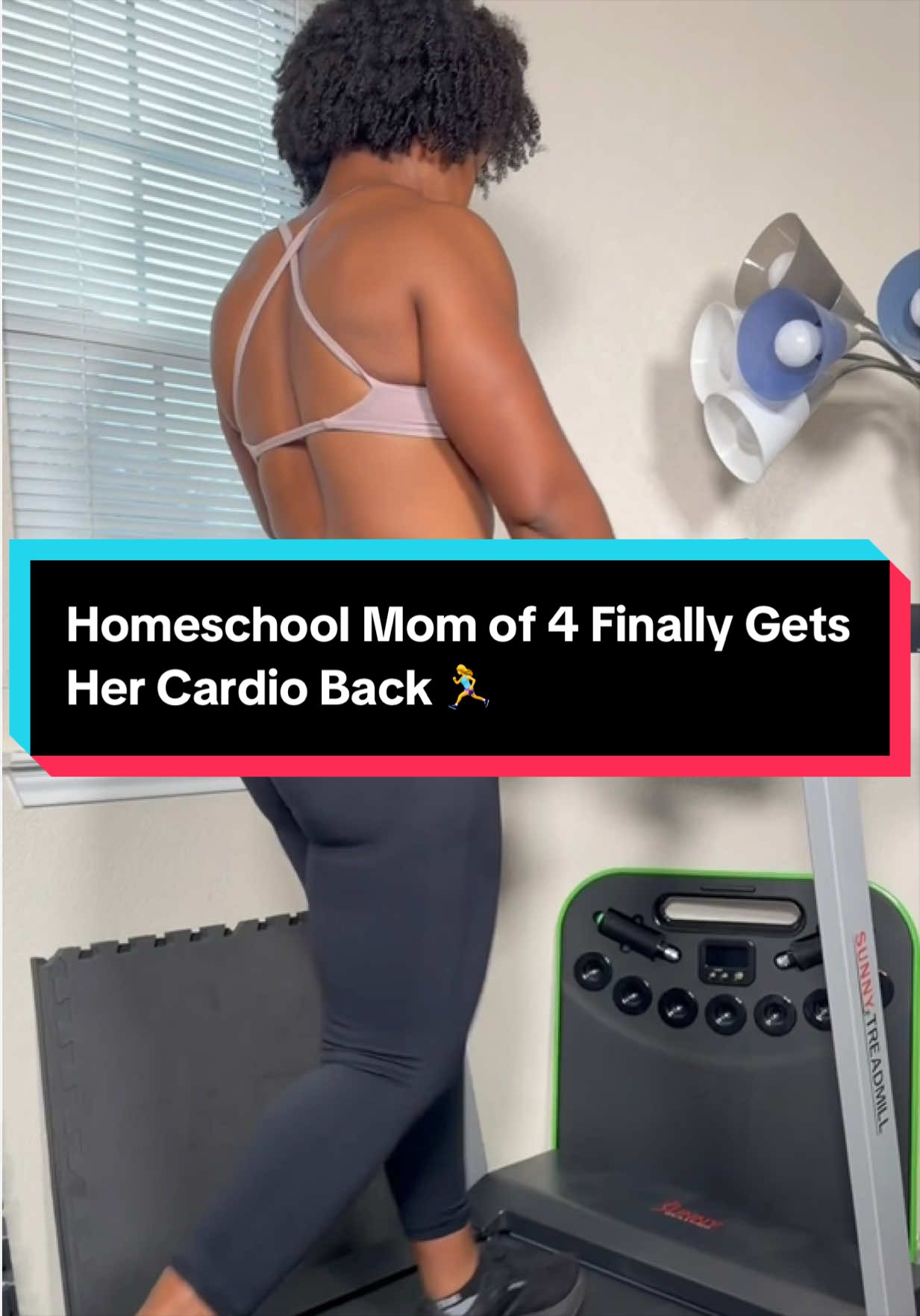 This foldable treadmill for home is perfect for busy moms and homeschool families. It arrives fully assembled and has 15 auto incline levels for incline walking workouts, speeds up to 10 MPH, a 20-inch wide running deck, and a 300 lb capacity. The quiet brushless motor makes it a great home cardio machine for working out while the kids learn. One-click folding saves space in any home gym. This SUNNY Health & Fitness treadmill makes a thoughtful gift for wife and mom, and it's ideal compact home workout equipment. @SunnyHealthFitness 