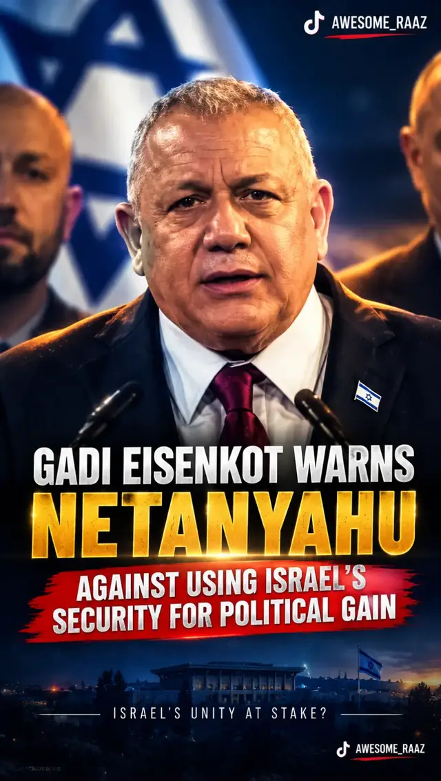 #creatorsearchinsights #donisrael  🇮🇱 ISRAEL'S SECURITY OR POLITICAL SURVIVAL? Gadi Eisenkot warns Benjamin Netanyahu against using Israel's national security for political gain. As political tensions rise, could this deepen divisions within Israel's leadership? Is this a turning point in Israeli politics? What's your opinion? 👇 #IsraelPolitics #Netanyahu #GadiEisenkot 