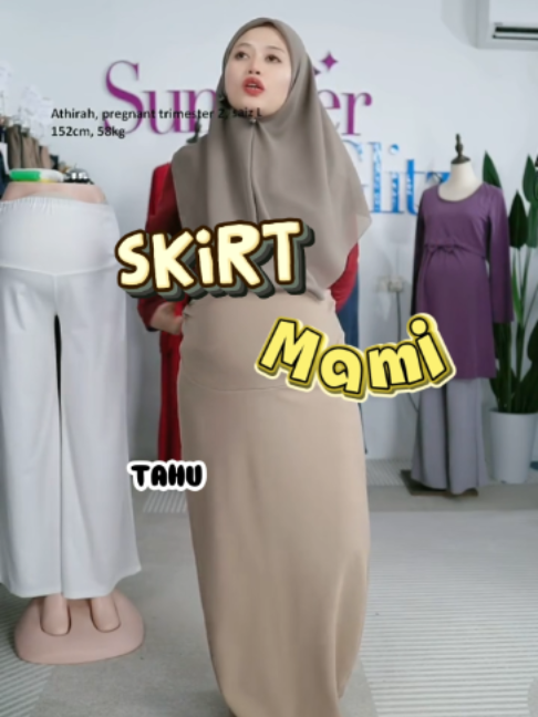 Ini bukan skirt biasa, sebab boleh pakai semasa pregnant, lepas salin keluar wad, and tak pregnant pun boleh. Tak payah gosok, basuh sidai sarung, gao dim! Skirt Aline ef3k kuy*s s3l1m. #summerglitz #bumil #tipsfornewmoms #PReggyMom #maternityfashion #fullBELLYsupport #preggymom