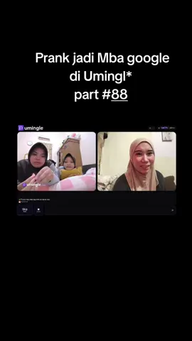 Part 88 prank di umingle, 😭🤣 #fyp #mbagoogle #google #prank #umingle 
