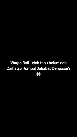 Siapa nih yang suka acara seru bareng teman dan keluarga? 🤩 Daihatsu Kumpul Sahabat Denpasar bisa jadi momen buat kumpul dan menikmati kebersamaan. Yuk, ramaikan keseruannya! Daihatsu, Semua Jadi Mudah ❤️ #DaihatsuSahabatku #DaihatsuKumpulSahabatDenpasar #SemuaJadiMudah