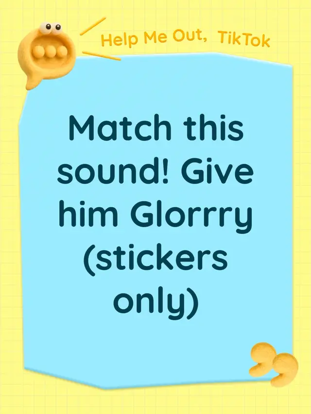 Match this sound! Give him Glorrry (stickers only)#tiktok #viralvideo #stickers #blowup #fypシ゚viral 